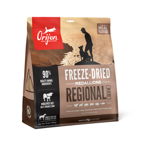 ORIJEN Regional Red Grain-Free Freeze-Dried Dog Food & Topper
