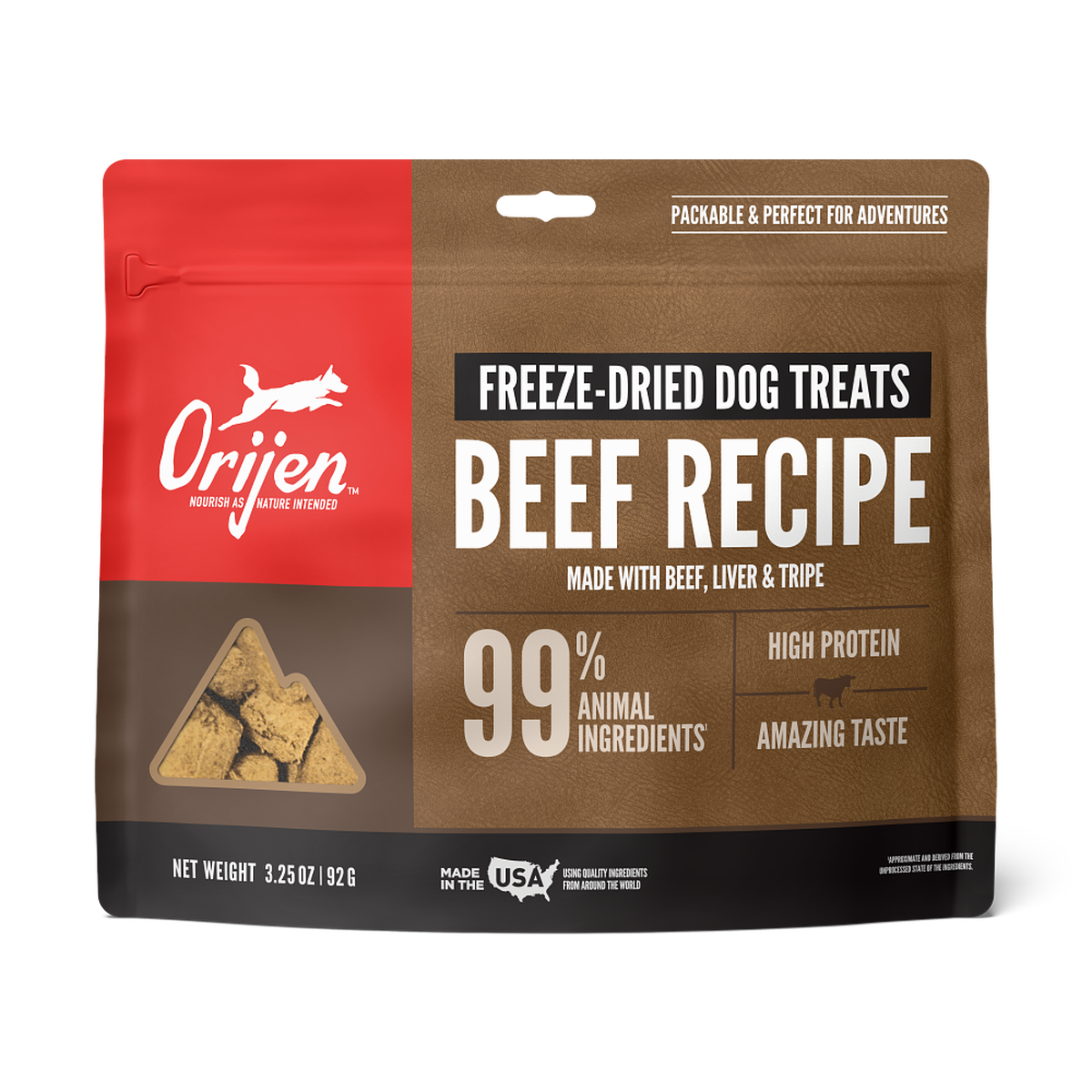 ORIJEN Beef Recipe Freeze Dried Dog Treats