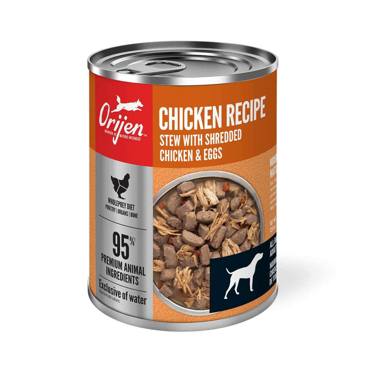 ORIJEN Chicken Recipe Stew with Shredded Chicken and Eggs Wet Dog Food