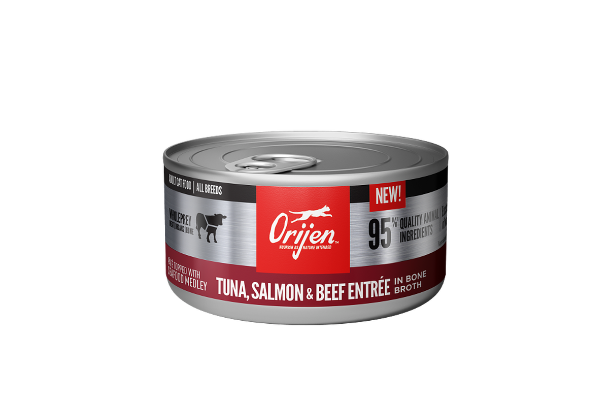 Tuna, Salmon & Beef Entrée Wet Cat Food