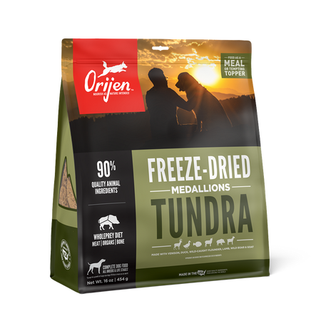 ORIJEN Tundra Grain-Free Freeze-Dried Dog Food & Topper ORIJEN Tundra Grain-Free Freeze-Dried Dog Food & Topper