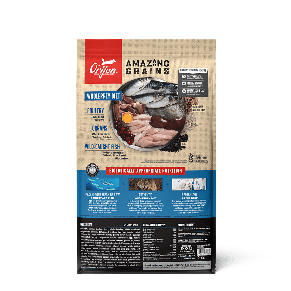 ORIJEN Amazing Grains Original Dry Dog Food