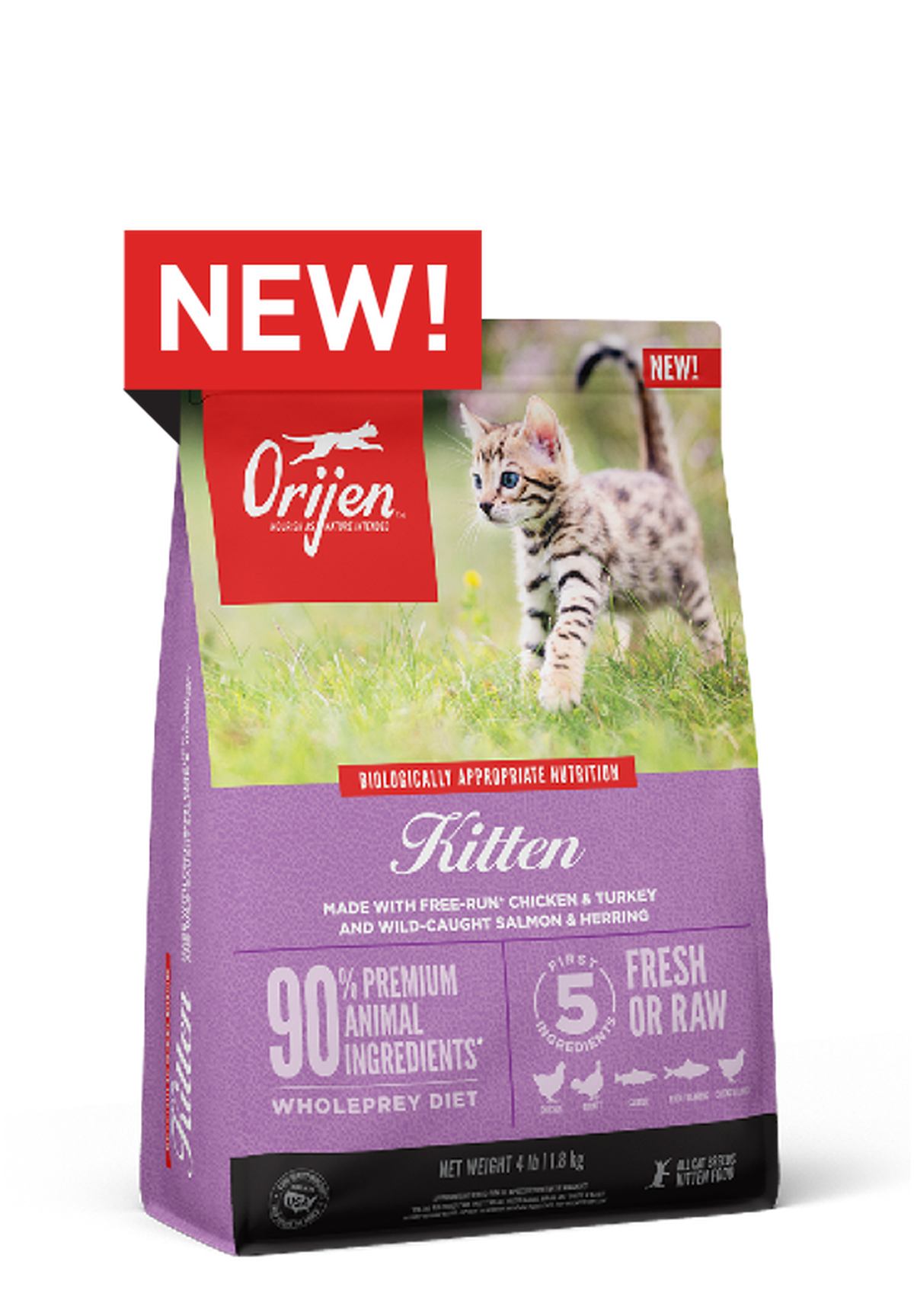 ORIJEN Kitten Formula: Healthy Dry Food for Kittens | ORIJEN